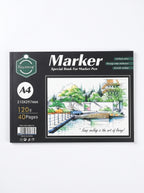 Carnet peinture aquarelle A4 / A5 Keep Smiling (120g/m²)