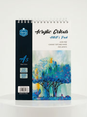 Bloc papier aquarelle 300g à spirales (Formats A3 / A5) - 12 Feuilles