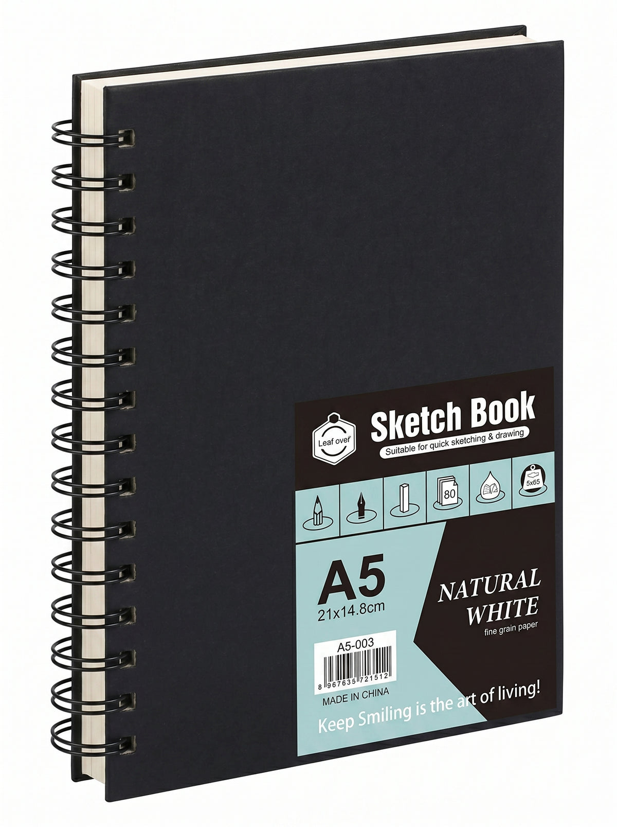 Carnet de croquis spirale A4 et A5 - Sketchbook pour dessin et illustration