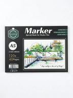Carnet peinture aquarelle A4 / A5 Keep Smiling (120g/m²)