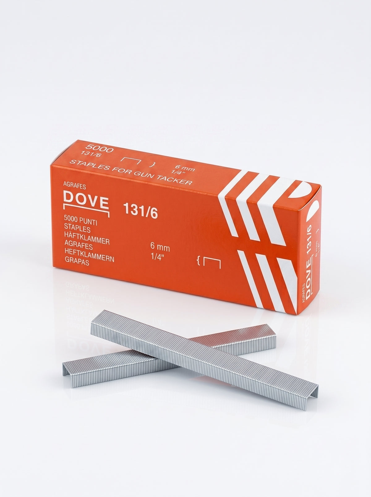 Boîte d'agrafes dove 131/6-6mm-1/4 - Standard Professionnel