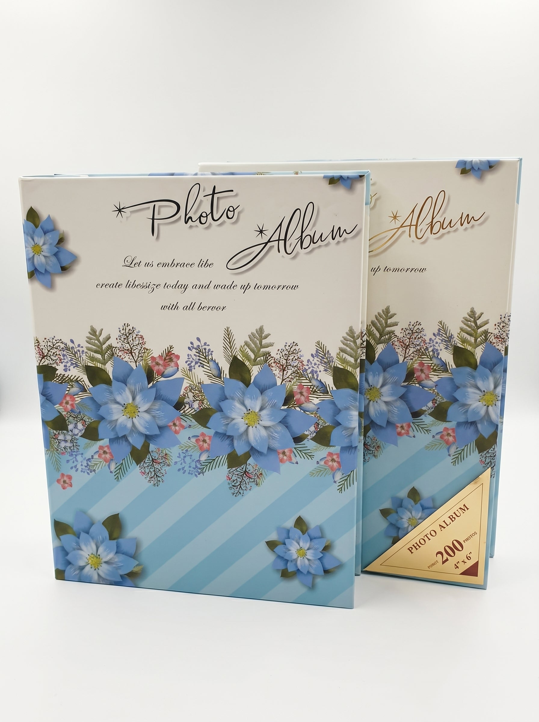 Album photo grand format 200 vues 10x15 cm - Design Floral. Image principale du produit