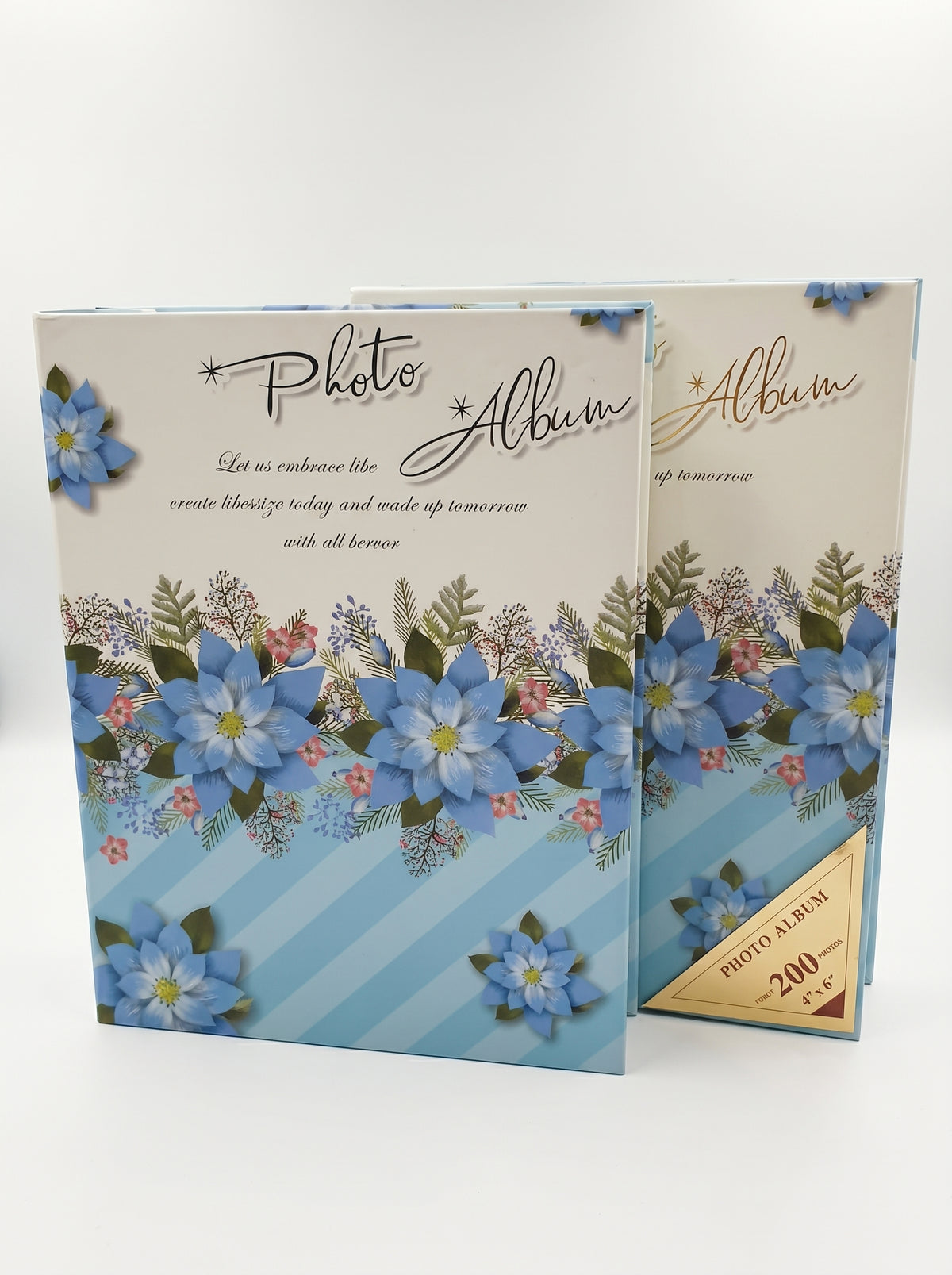 Album photo grand format 200 vues 10x15 cm - Design Floral.