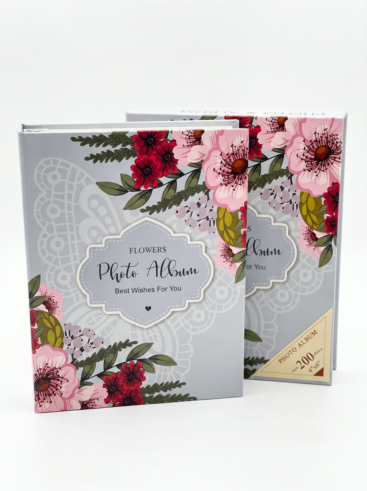 Album Photo 200 Photos 10x15cm (4x6") – Design Floral "Best Wishes"