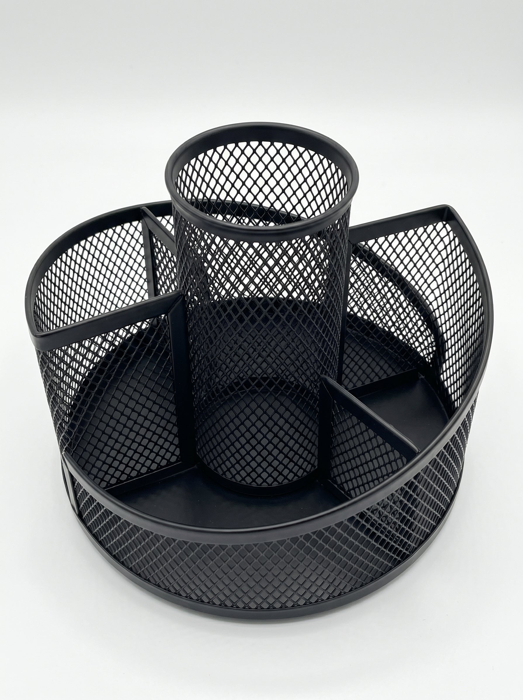 Porte Accessoire Bureau en Grille Métallique – Idéal pour un Bureau Rangé
