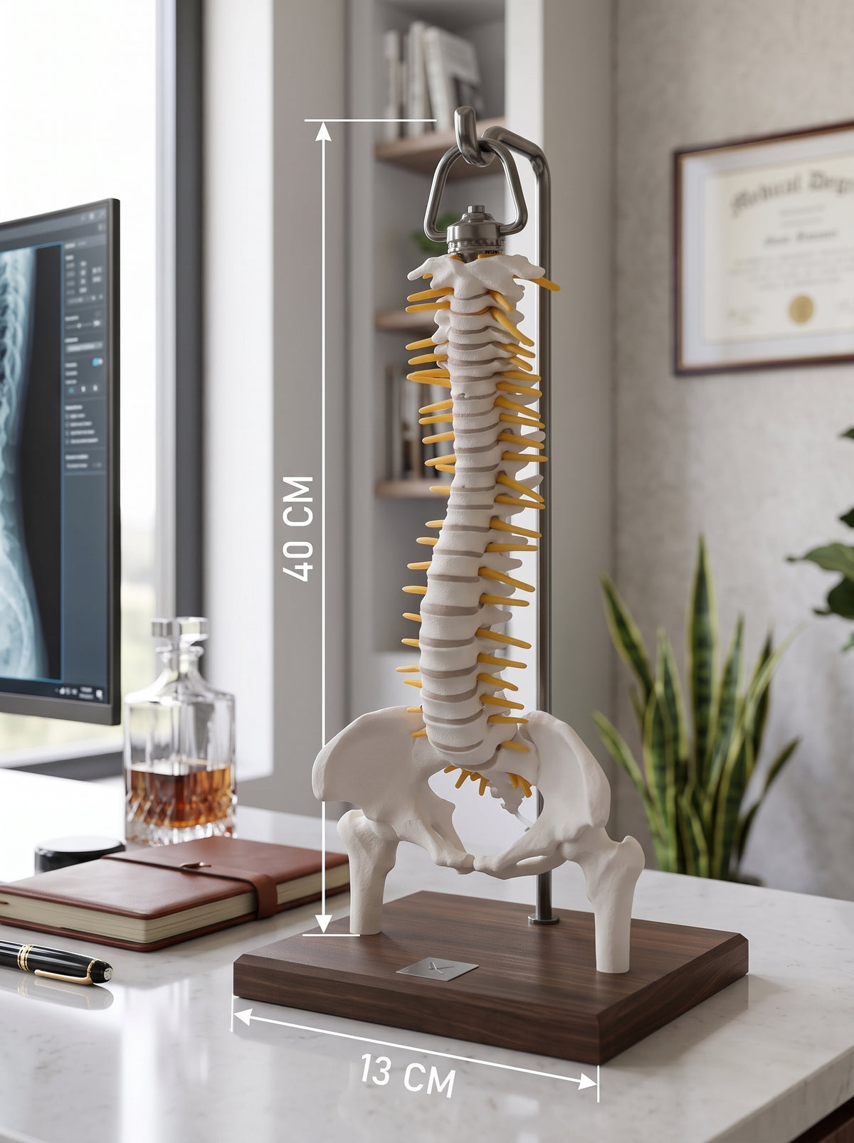 Modèle Colonne Vertébrale – Réplique Anatomique de Précision 40*13 cm