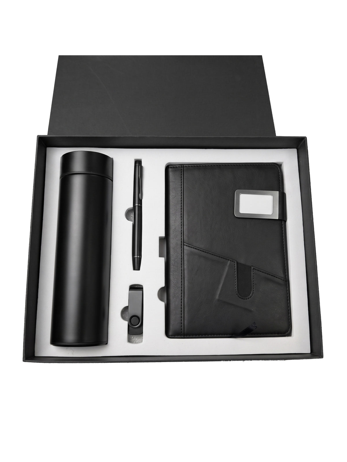 Coffret Notebook A5, Stylo, Bouteille Isotherme  Porte-Clé