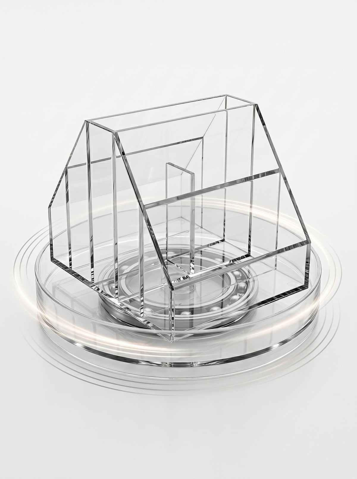 Boîte de rangement transparente Tournant