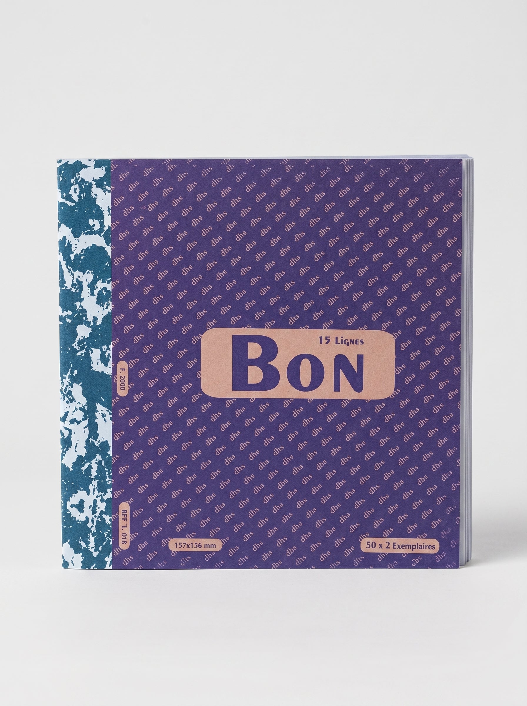 Bon pour 157*156 mm - Carnet de Souches Professionnel