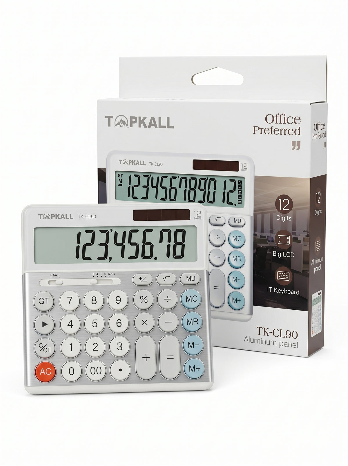 Calculatrice Electronique  TOPKALL Grand Écran - Spécial Bureau