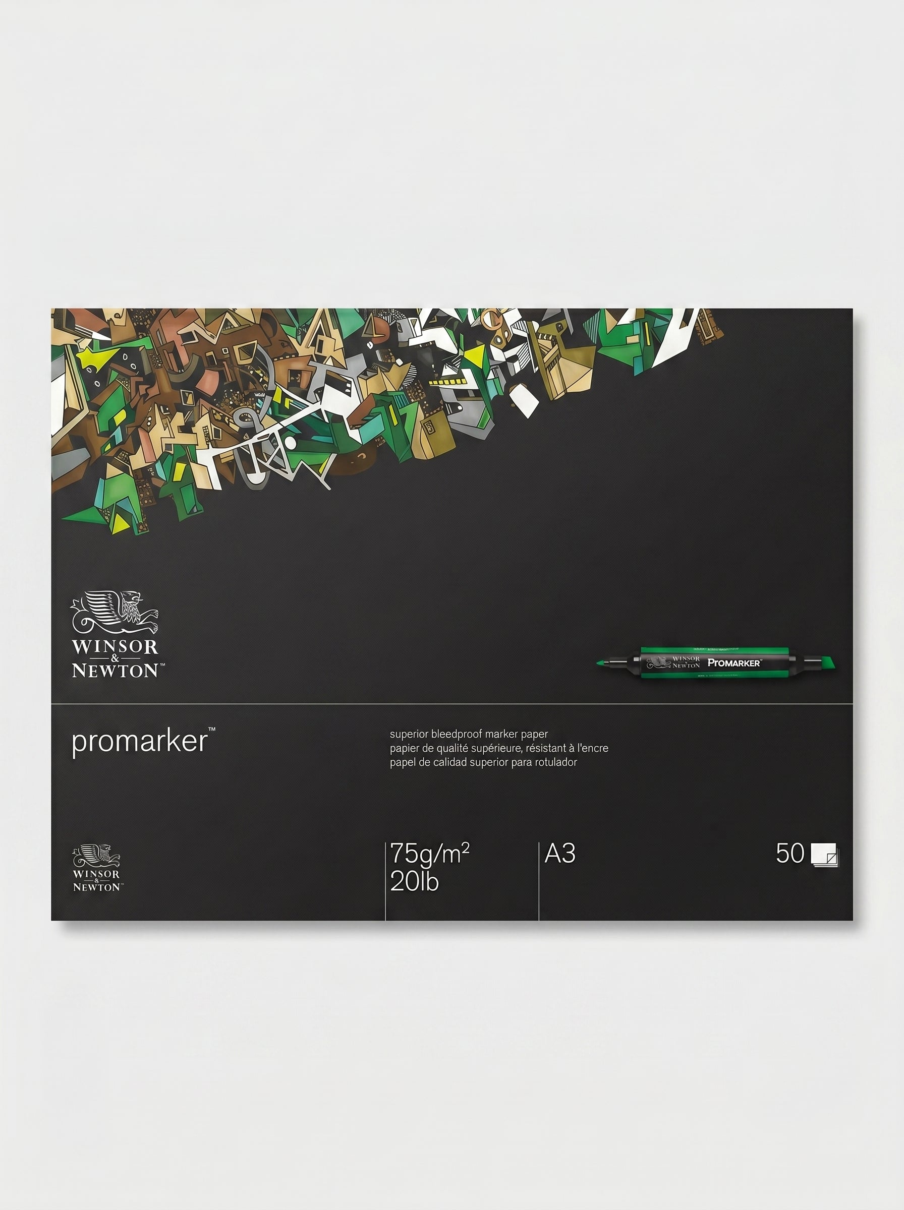 Bloc papier layout Winsor & Newton pour Promarker A3 75g