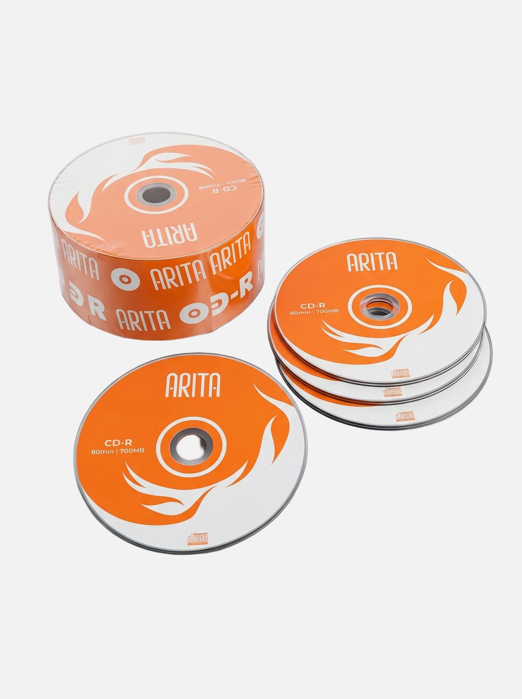 Pack de CD vierge 50 pcs au format cakebox pour la gravure de données en toute sécurité.