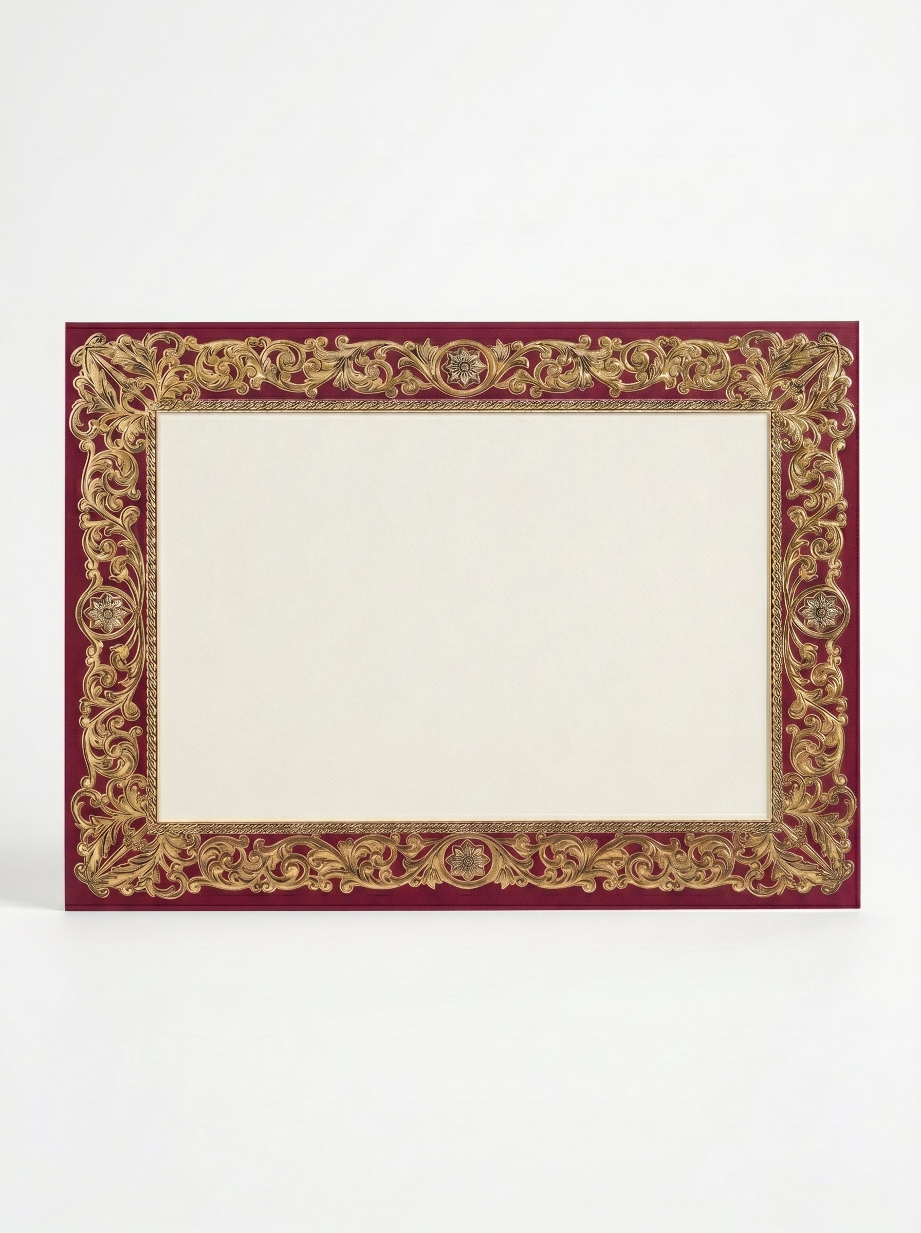 Certificat en papier Doré Premium