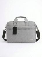 Cartable Porte PC Premium – 2 Poches de Rangement En Gris Et Bleu Marine Yalong To Go