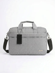 Cartable Porte PC Premium – 2 Poches de Rangement En Gris Et Bleu Marine Yalong To Go