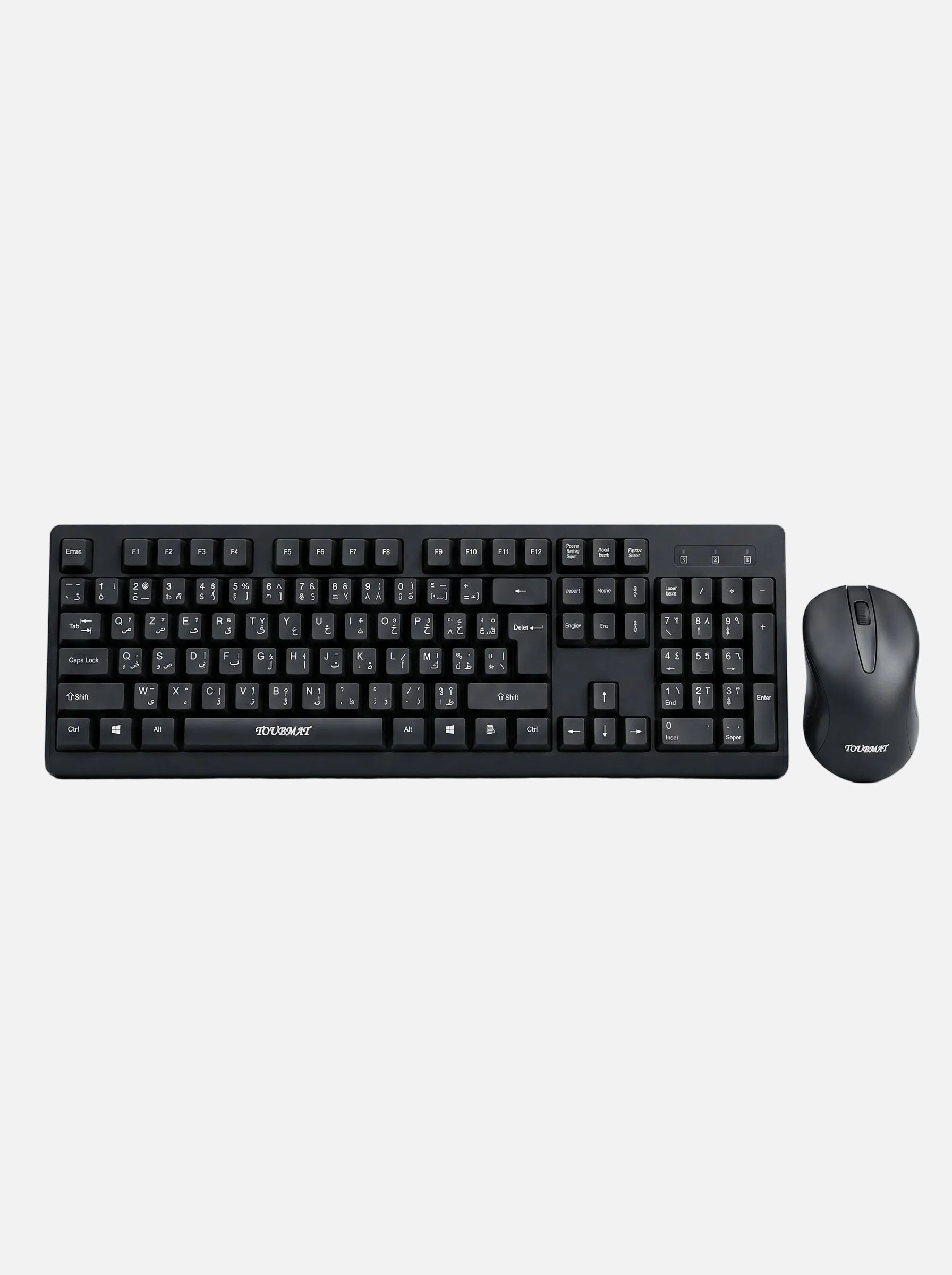 Clavier et souris sans fil ergonomique TOUBMAI sur un bureau moderne