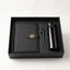 Coffret Cadeau Exécutif 3-en-1 – Carnet A5 Similicuir, Stylo Métal & Bouteille