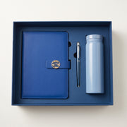 Coffret Cadeau Exécutif 3-en-1 – Carnet A5 Similicuir, Stylo Métal & Bouteille