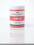 Peinture acrylique Faber-Castell 140ml - Couleurs vives et opaques