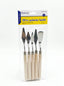 Couteau à palette métal et en bois 5pcs / Keep Smiling - Set d'Artiste