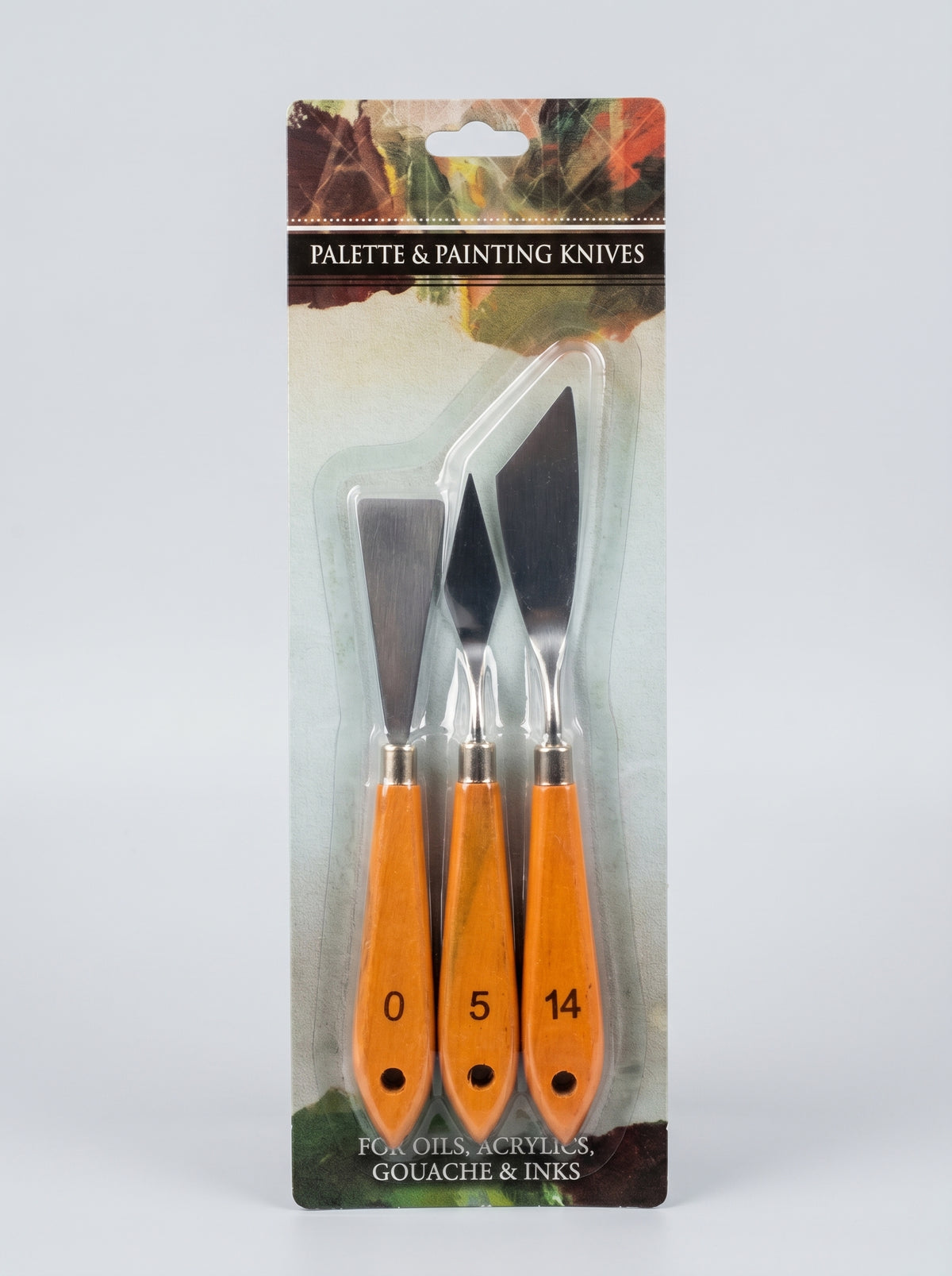 Couteaux à Palette 3 pièces - Set Métal et Bois pour Peinture