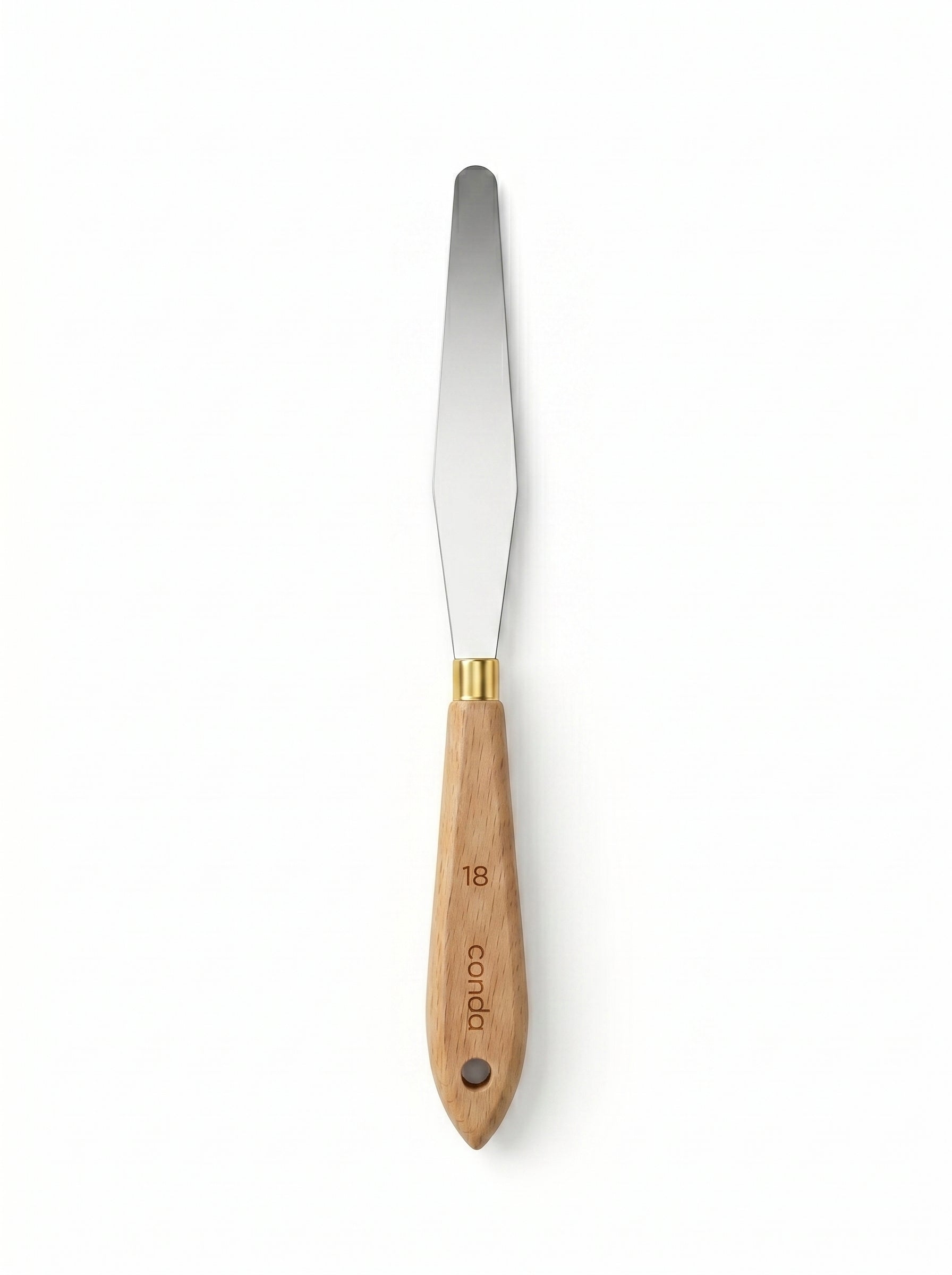 Couteau à palette métal et en bois Conda – Outil de précision pour artistes