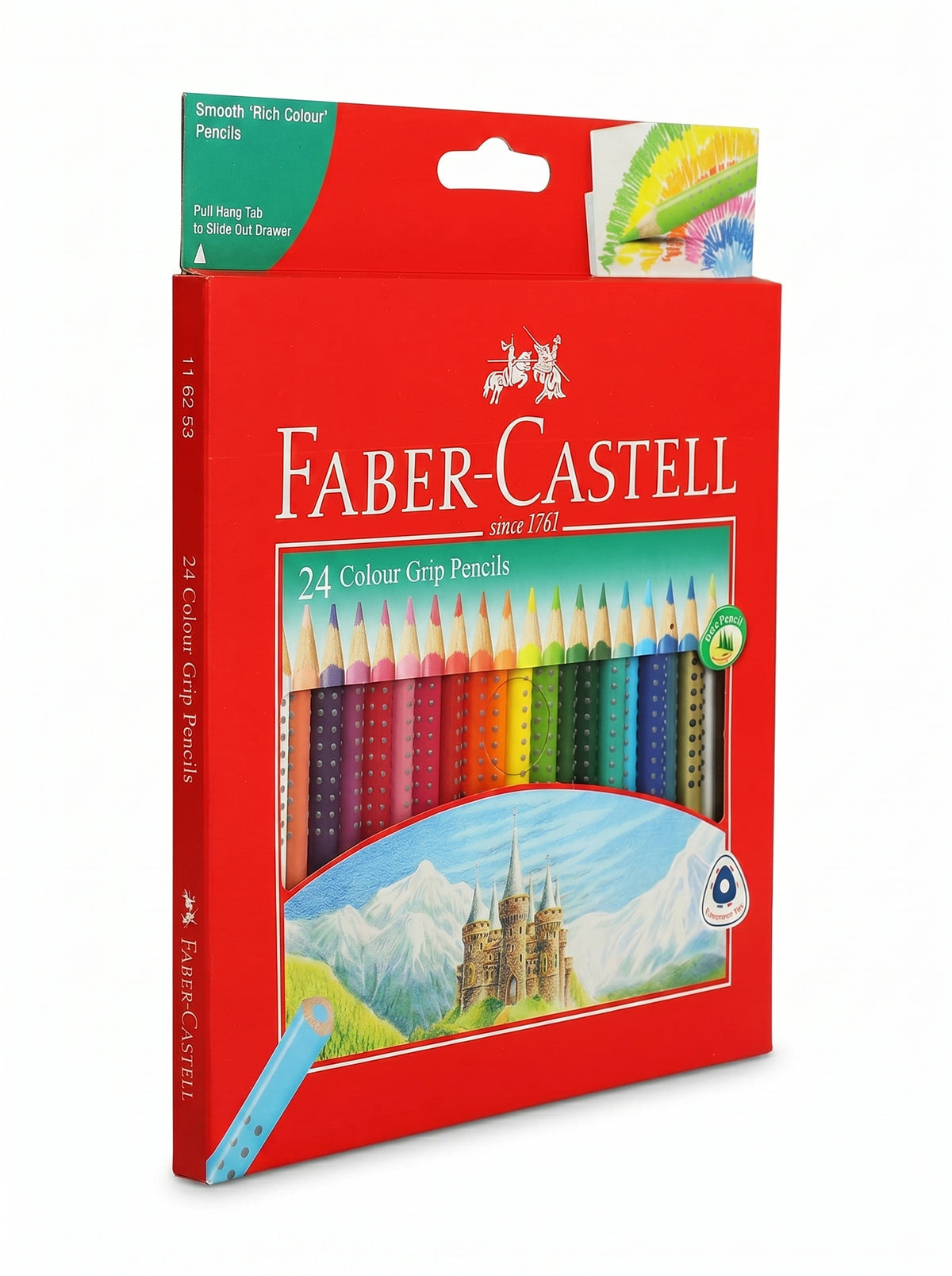 Crayons de couleur Faber-Castell Colour Grip 24 pièces | Prise en main confortable