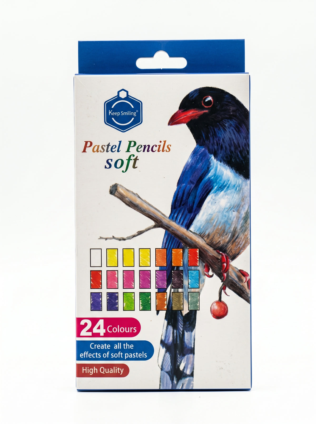 Crayons pastels soft Keep Smiling 24 pièces - Qualité supérieure d'artiste Image principale du produit