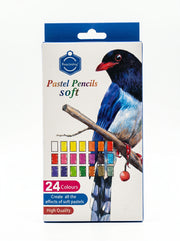 Crayons pastels soft Keep Smiling 24 pièces - Qualité supérieure d'artiste