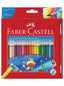 Crayons aquarellables Faber-Castell série Grip (12 ou 24 pièces) + pinceau