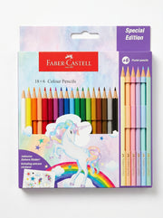 Set Crayons de couleur Faber-Castell 18+6 pièces - Qualité Professionnelle