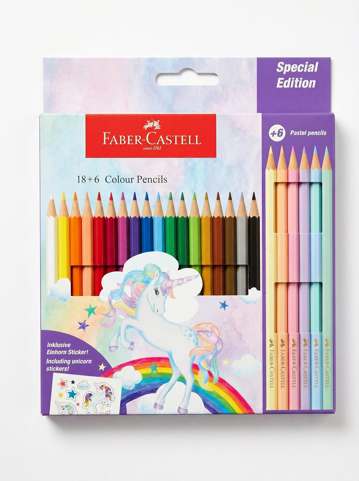 Set Crayons de couleur Faber-Castell 18+6 pièces - Qualité Professionnelle