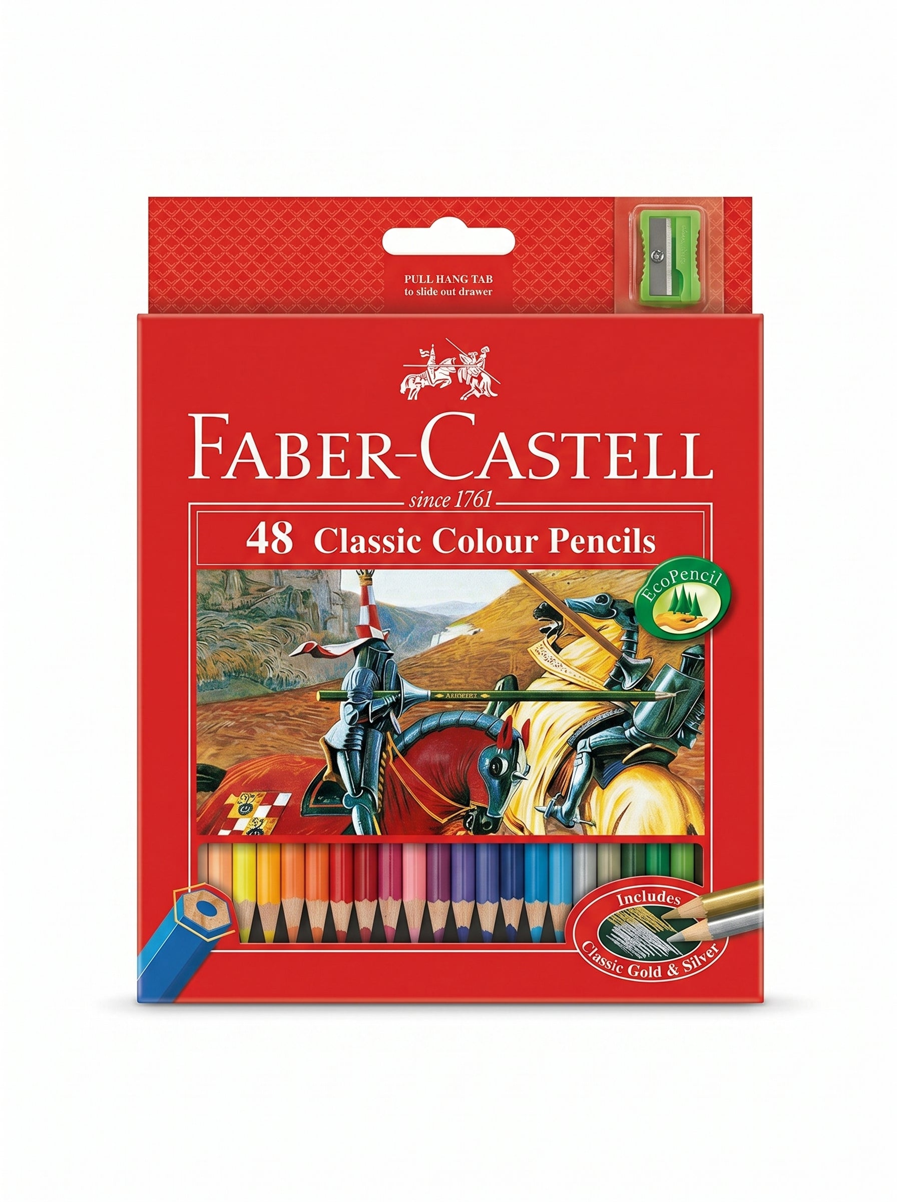 Crayons de couleur Faber-Castell 48 pièces | Coffret de Haute Qualité
