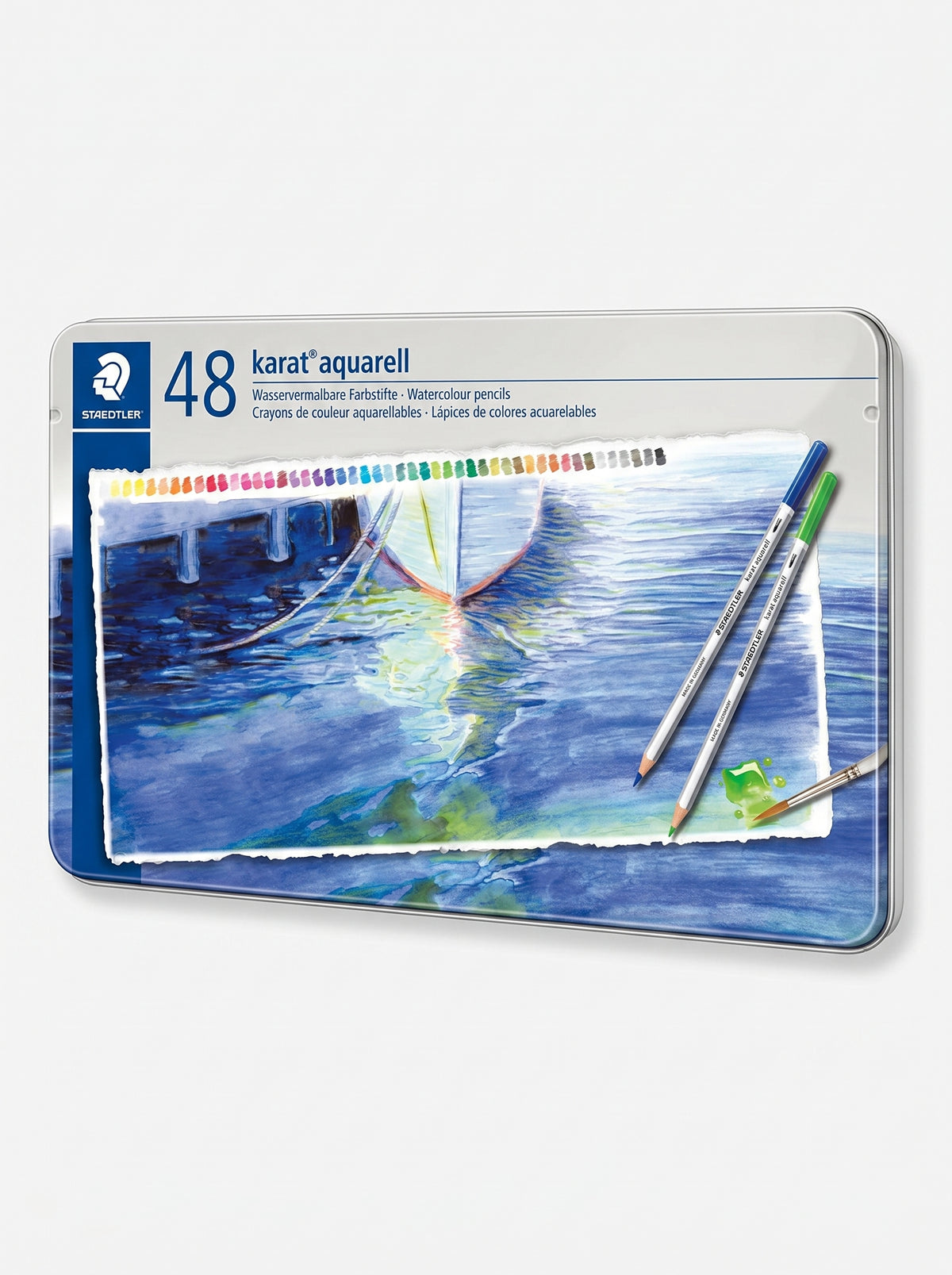 Crayons aquarellables Staedtler 48 pièces | Coffret pour aquarelle et croquis
