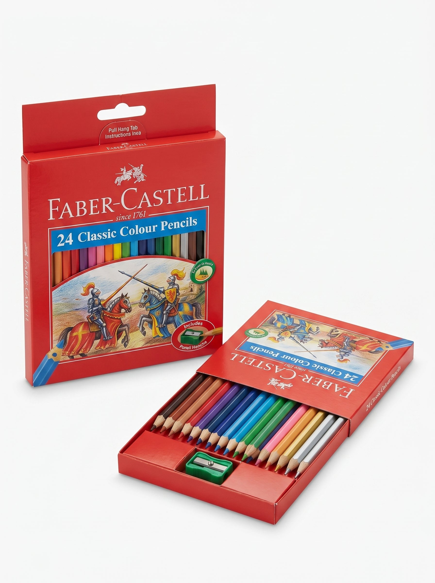 Set Crayons de couleur classiques Faber-Castell 24 pièces | Kit Dessin Complet