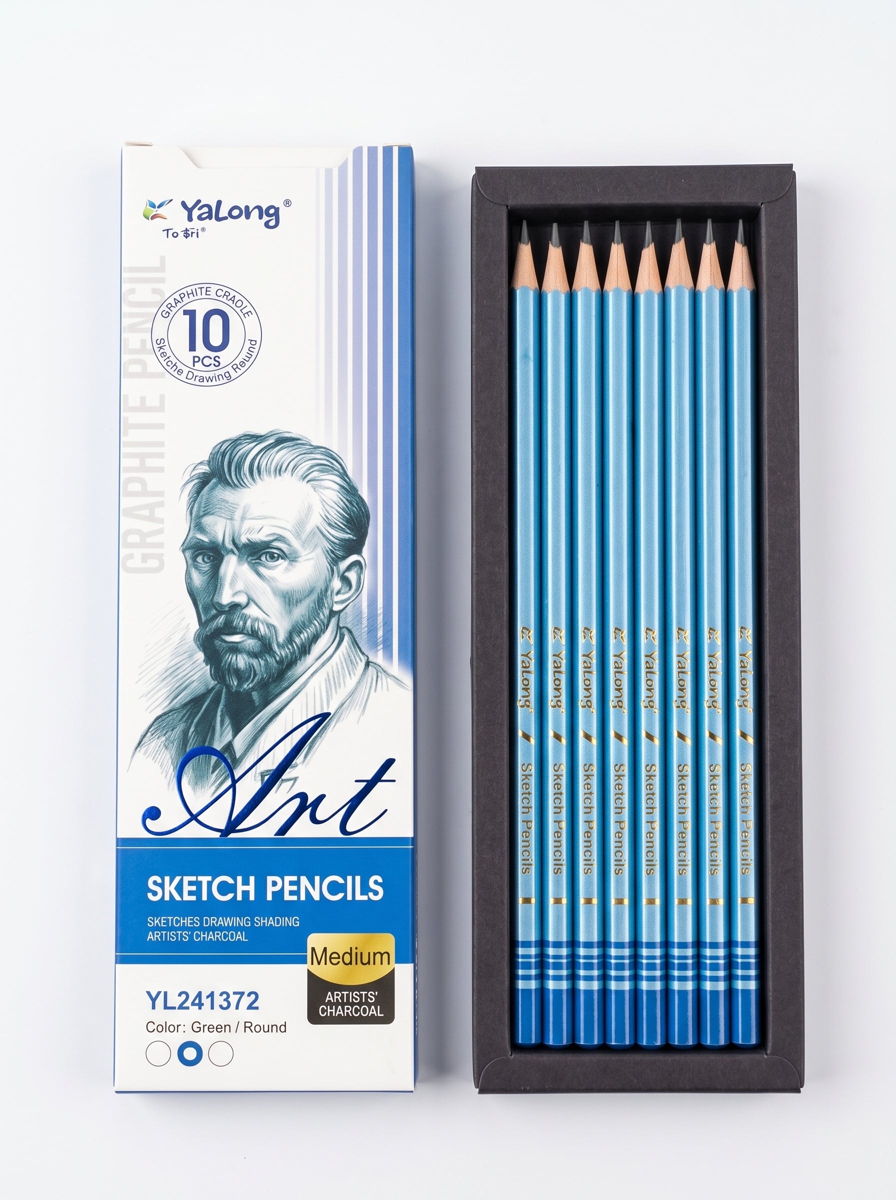 Crayon Graphite Medium 10 pcs | Fournitures de Bureau & École