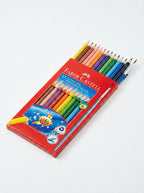 Crayons aquarellables Faber-Castell série Grip (12 ou 24 pièces) + pinceau