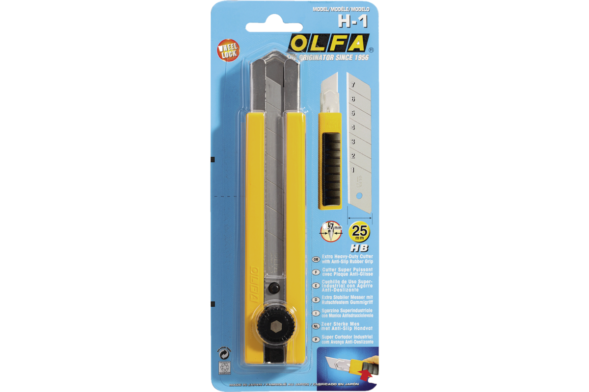 Cutter 25mm / Olfa - Cutter Professionnel à Lame Extra-Large