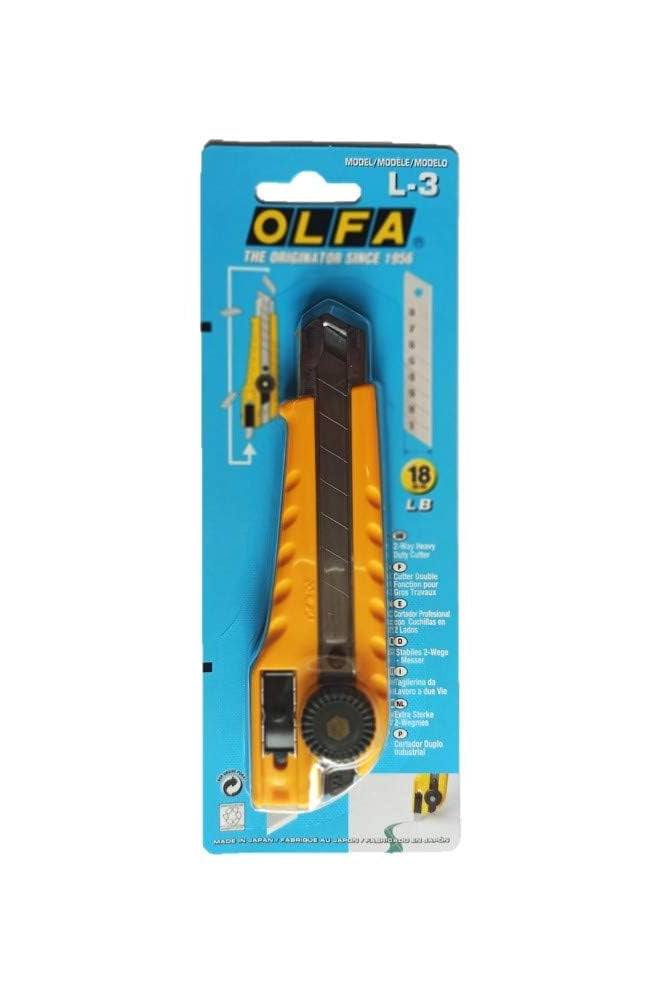 Cutter 18mm / OLFA - Cutter Professionnel Robuste pour Chantier