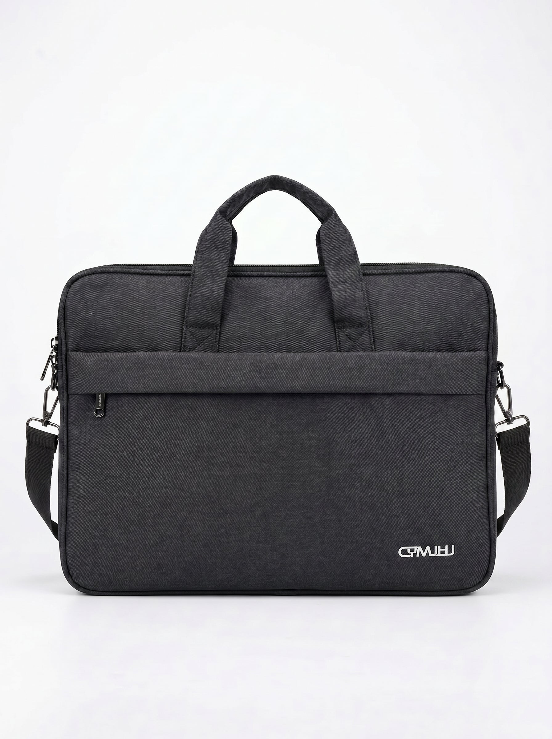 Cartable Porte PC Rembourré 3 Poches En Noir Et Bleu Marine Yalong To Go Image principale du produit