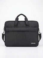 Cartable Porte PC Rembourré 3 Poches En Noir Et Bleu Marine Yalong To Go