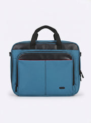 Cartable Porte PC Rembourré 2 Poches  En Bleu– Protection Maximale pour Ordinateur