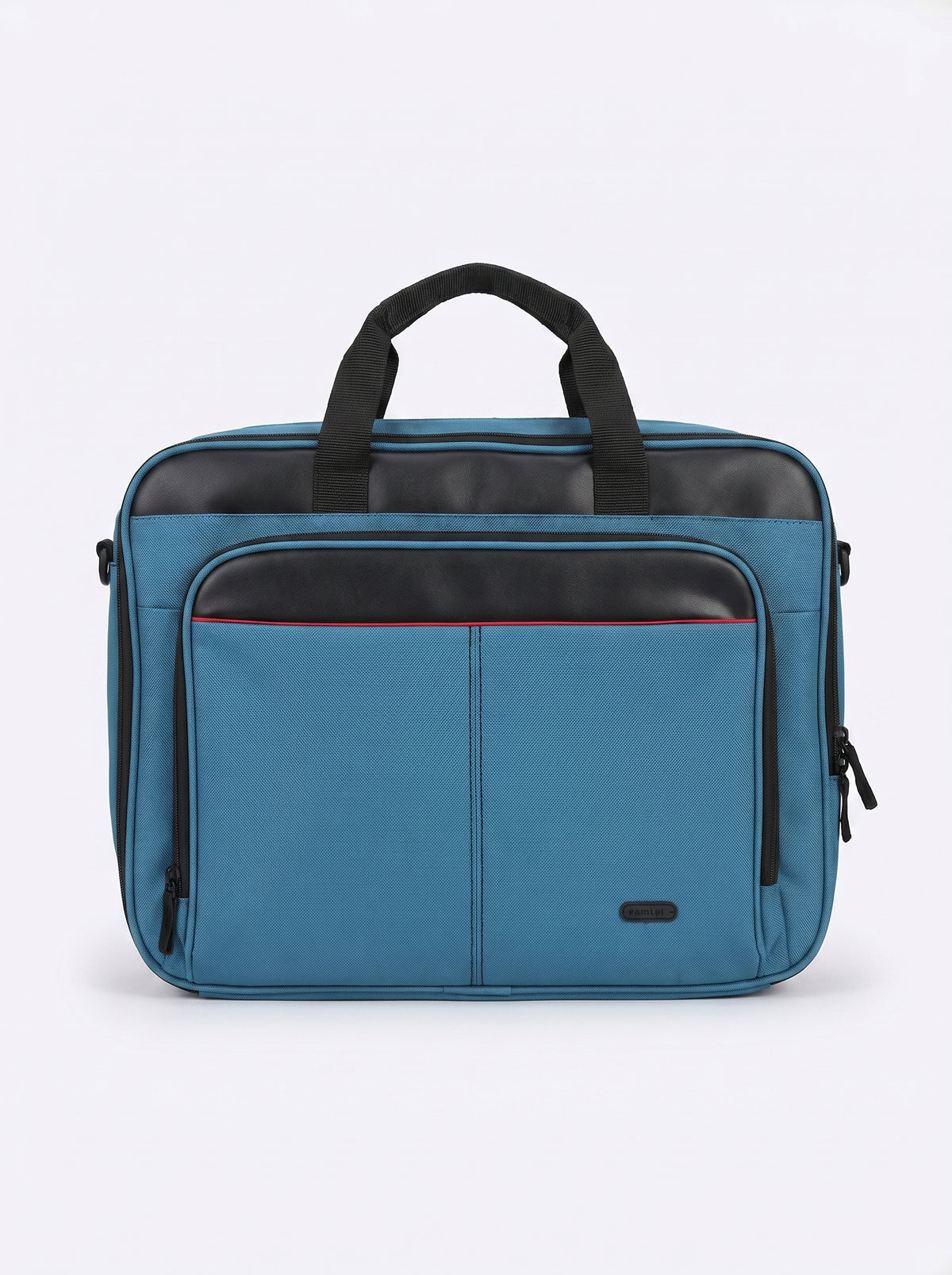 Cartable Porte PC Rembourré 2 Poches  En Bleu– Protection Maximale pour Ordinateur