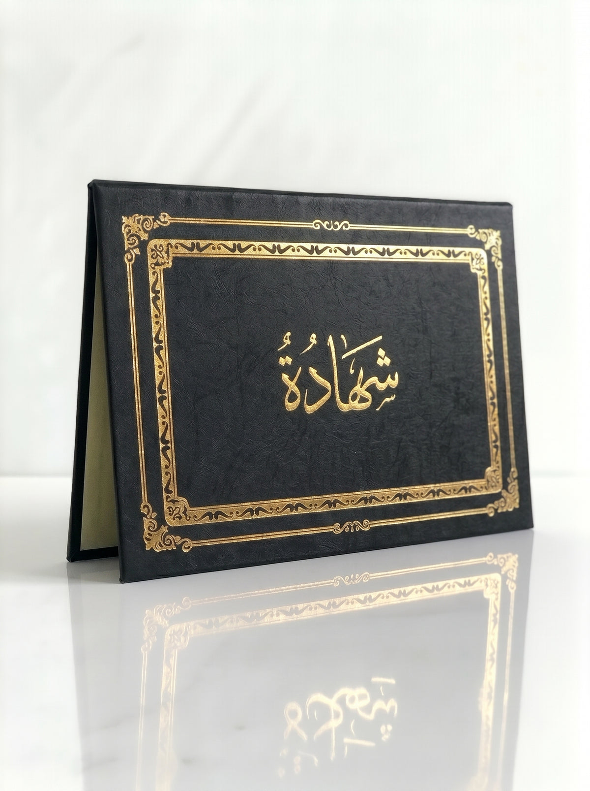 Cadre Certificat en Carton Noir Et Bleu TOPKALL  - Design Professionnel