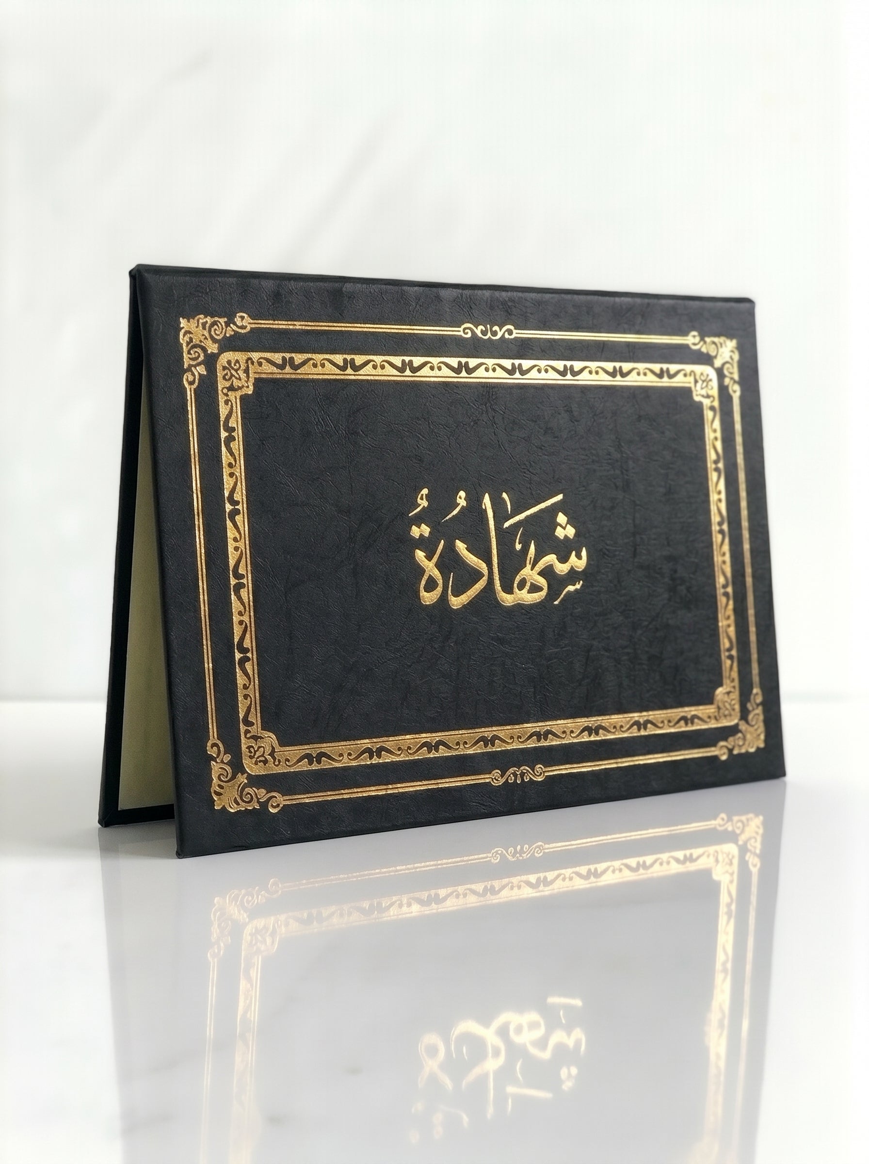 Cadre Certificat en Carton Noir Et Bleu TOPKALL  - Design Professionnel