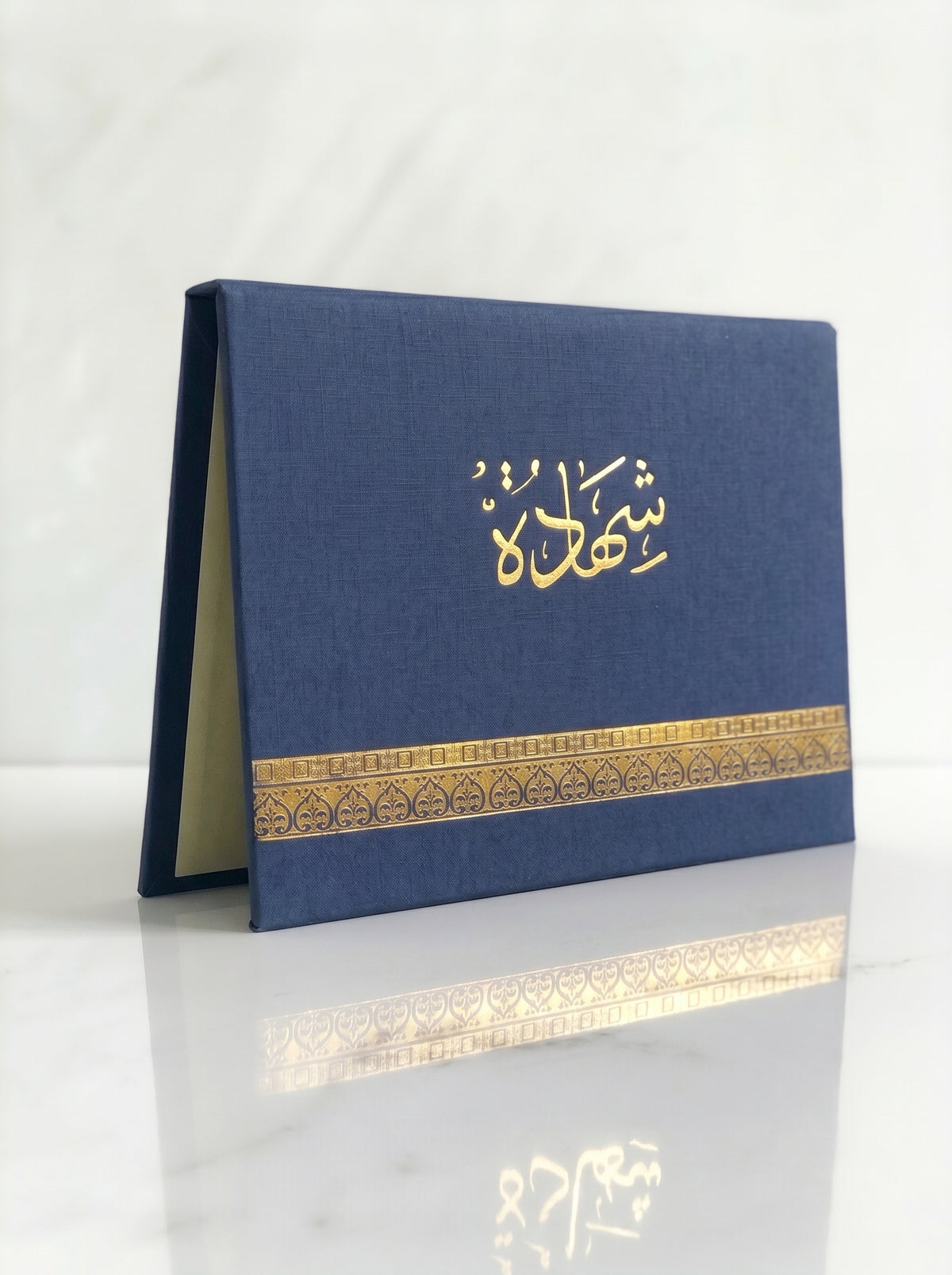 Cadre Certificat en Carton Bleu TOPKALL  - Design Professionnel