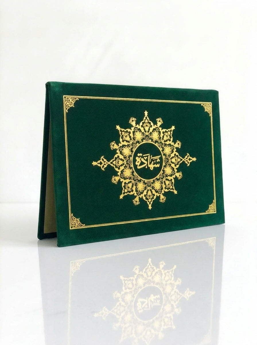 Certificat de Tissu Velours TOPKALL En Noir, Vert Et Rouge- Design Professionnel