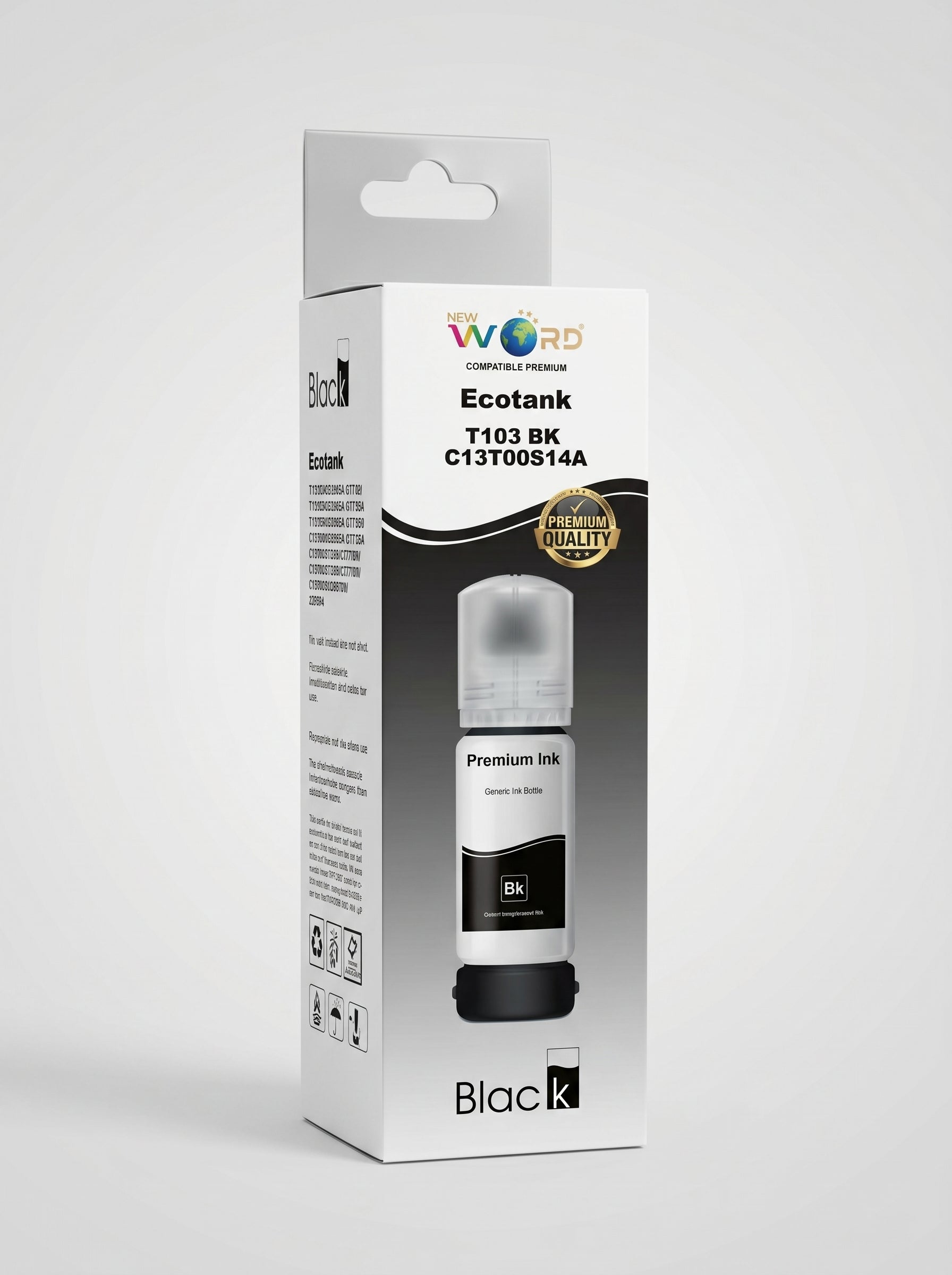 Cartouche Canon 70ml en couleur rose et noir New Word