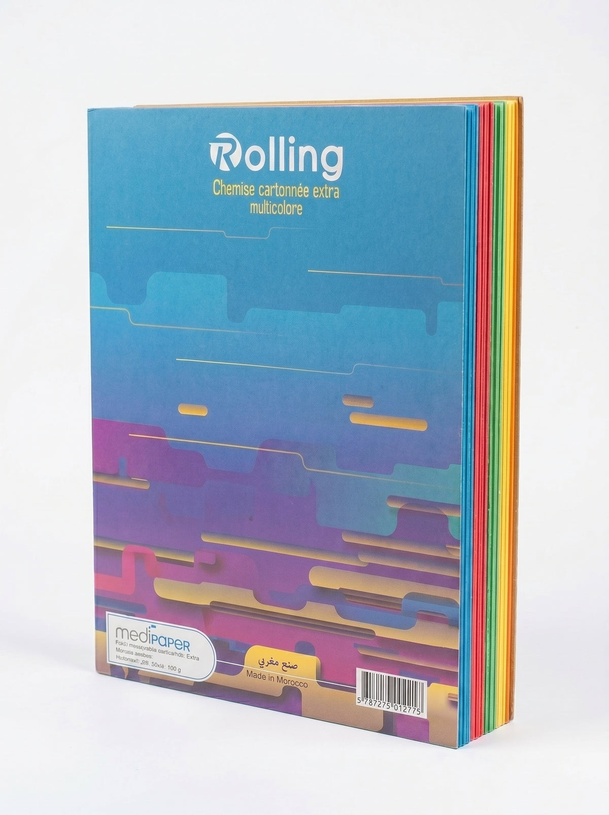 Lot de Chemises Carton (100) Couleurs 180g - Medpaper - Archivage Pro