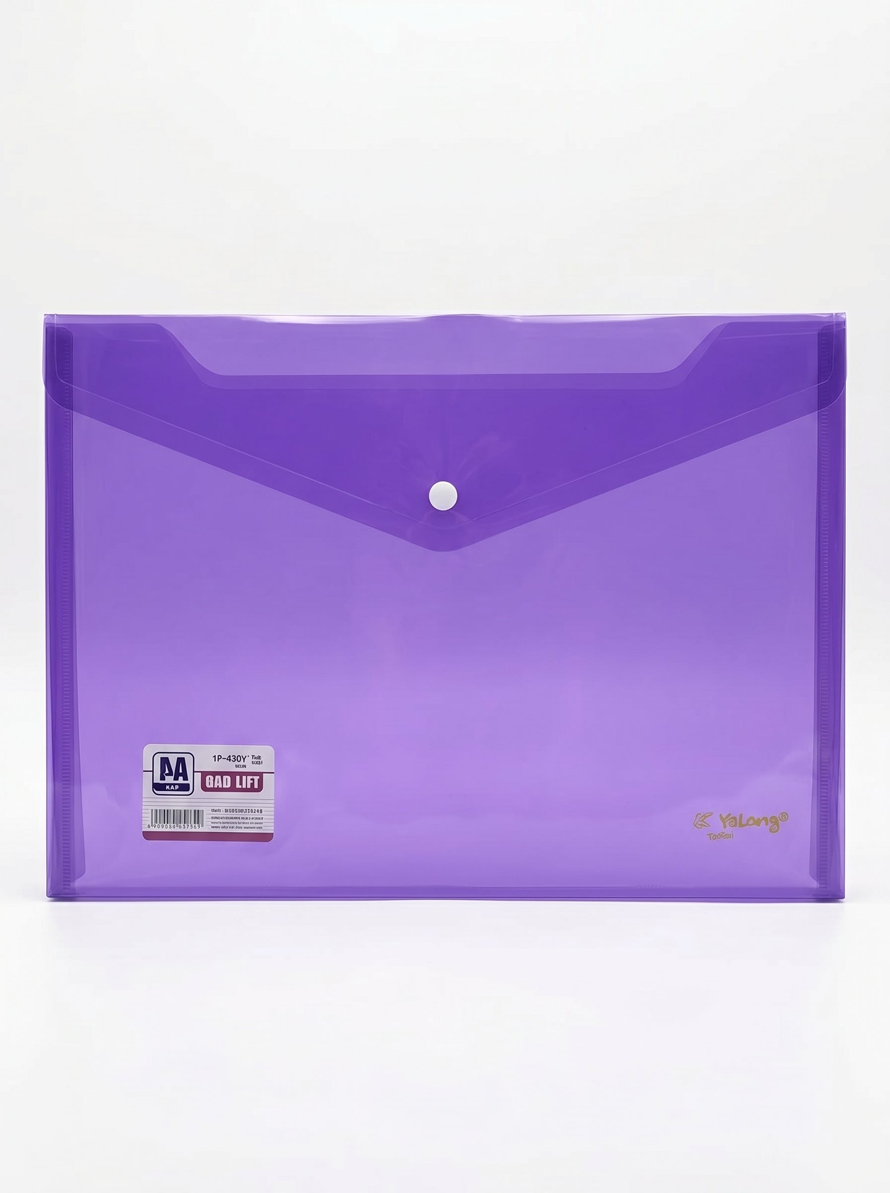Enveloppe en plastique avec bouton yalong to go - Pochette Porte-Documents